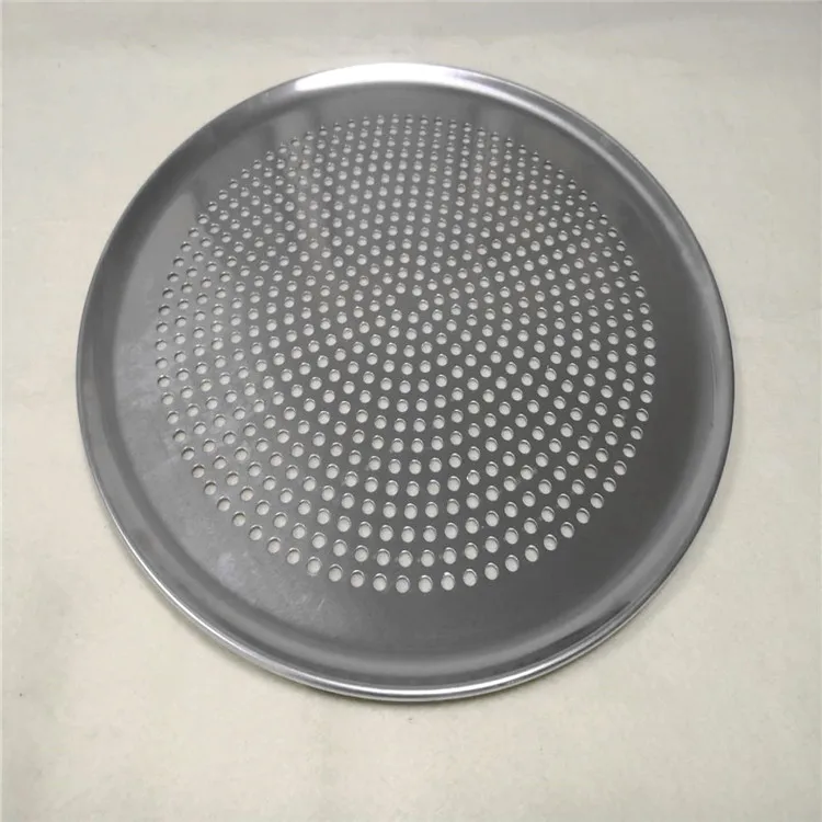 Aluminum Perforated Pizza Pan Round Pizza Tray