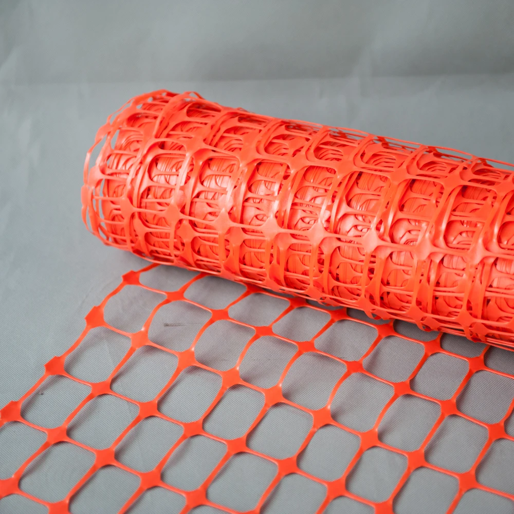 Safety Orange Tensile Plastic Mesh Barrier Warning Fence Netting For Construction