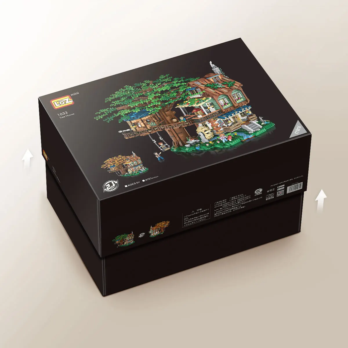 1033 Tree House Mini Block Assembly Puzzle Toy Scene Model Adult Puzzle 4761PCS
