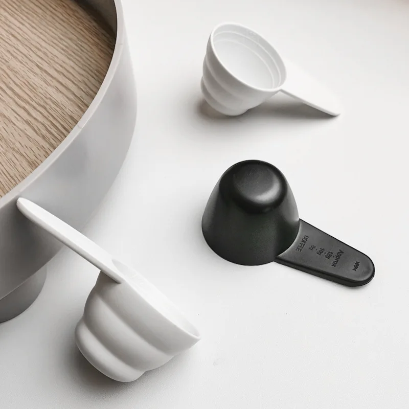 Perfect Reusable Food Grade PP Material Short Handle Coffee Measuring Spoon for Coffee Shop