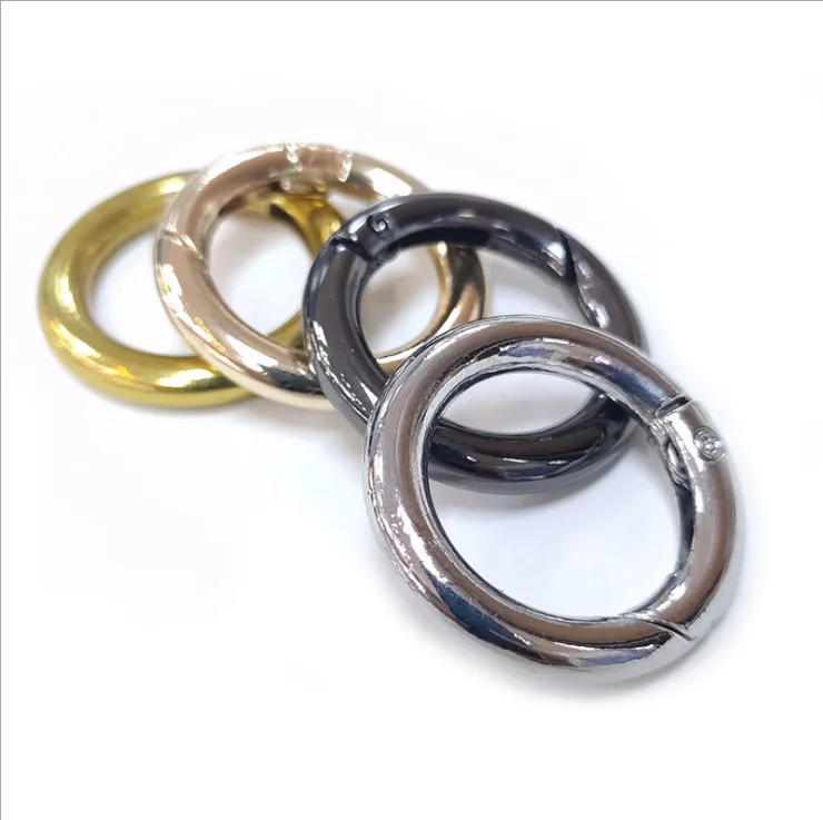 
Fashion luggage alloy gold silver ring hook O-shaped spring ring alloy buckle spring ring 