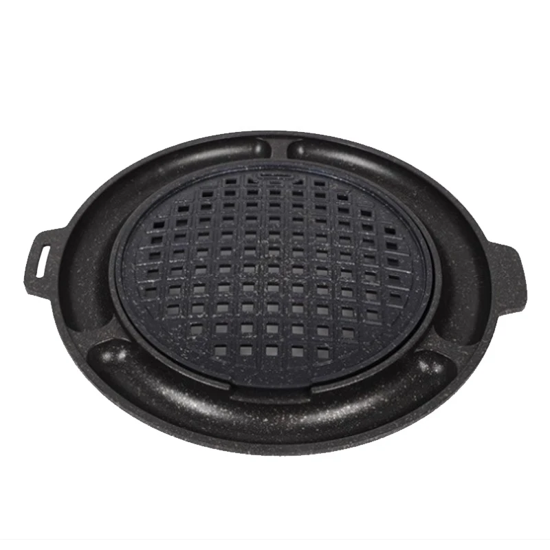 Оптовая продажа грили на угле электрический гриль для барбекю сковорода с антипригарным покрытием тарелка сыром 380 мм
