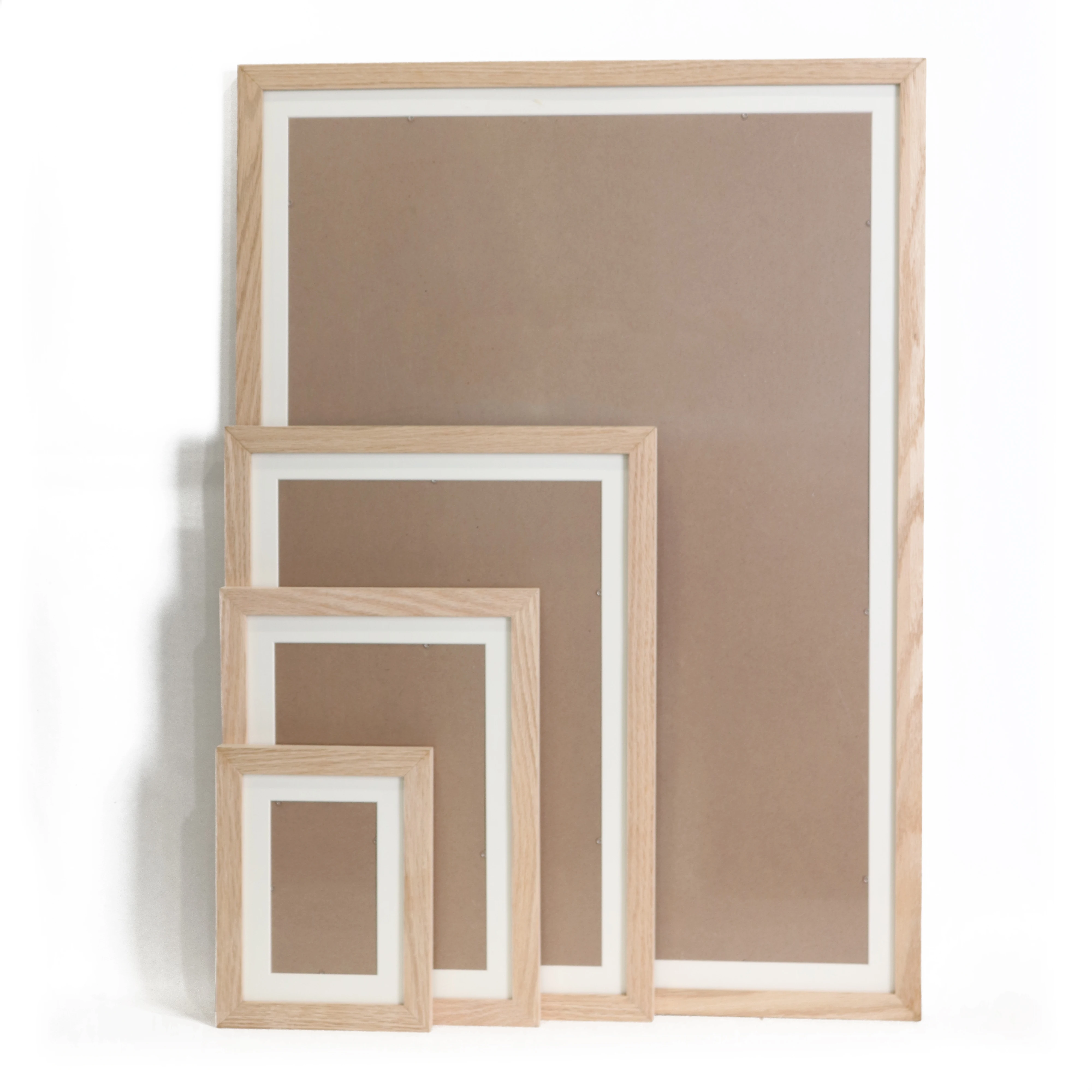 Nordic elegant large custom A3 A4 oak photo frame Picture frame solid wood photo frame