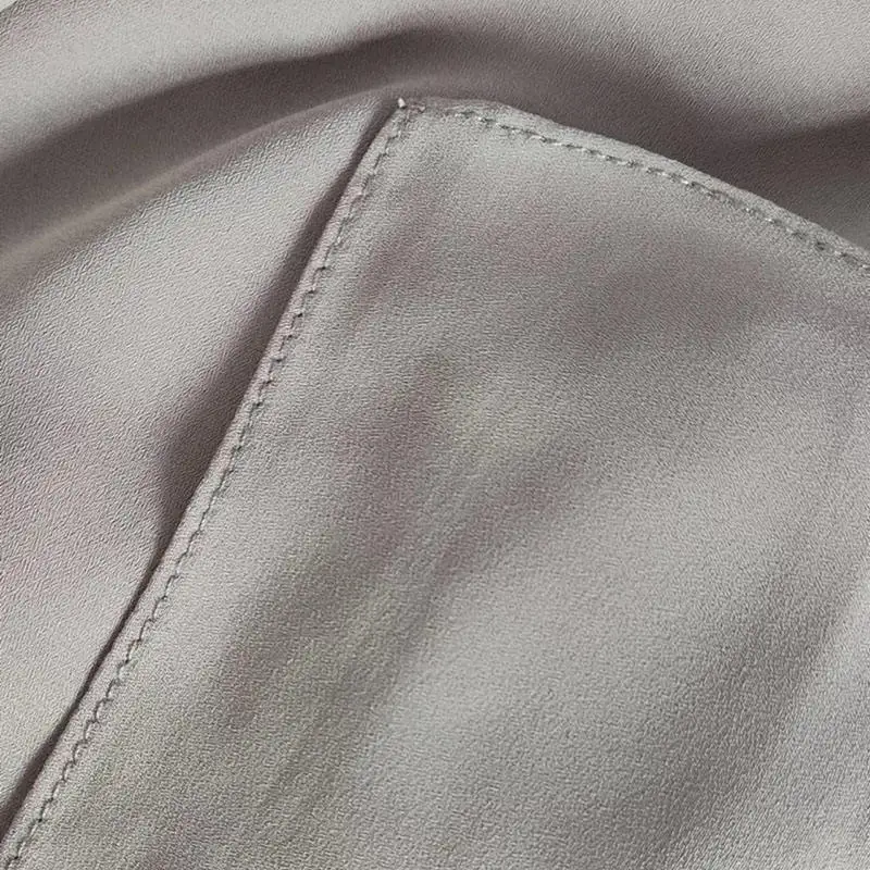 Premium Flowy Chiffon Shawl Muslim Wholesale Tudung Solid Neat Stitching Korea Chiffon Hijab for Islamic Headwrap