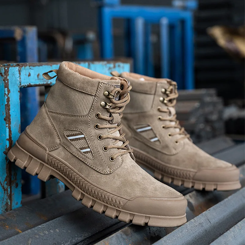 High quality black Leather Safety Shoes Industrial Cheap Work Shoes Security Shoes Steel toe