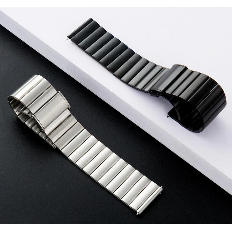 Stainless Steel Straps for 20mm 22mm Smart Watches Luxury Metal Straps for Samsung Galaxy Watch 3 4 5 Metal Watch Bands