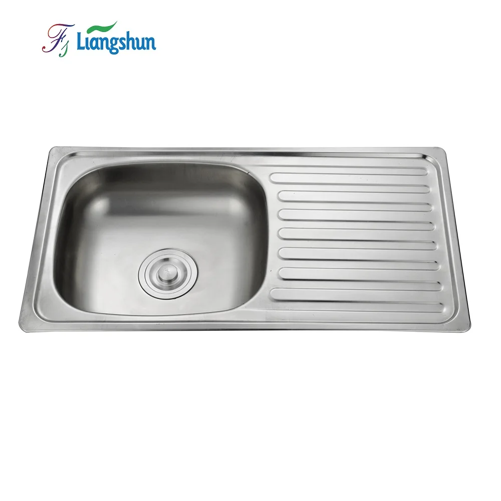 K-7545 China Supplier Above Counter Polished Surface  SS one Bowl Kitchen Sink