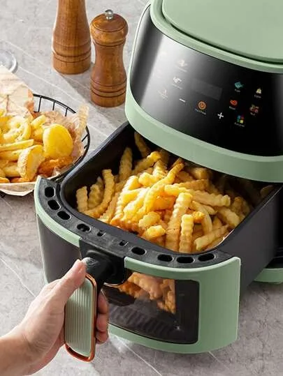 Factory Cheap Price Custom Logo High Quality Home 8l Intelligent Timing Electric Hot Deep Air Fryers With Rotisserie