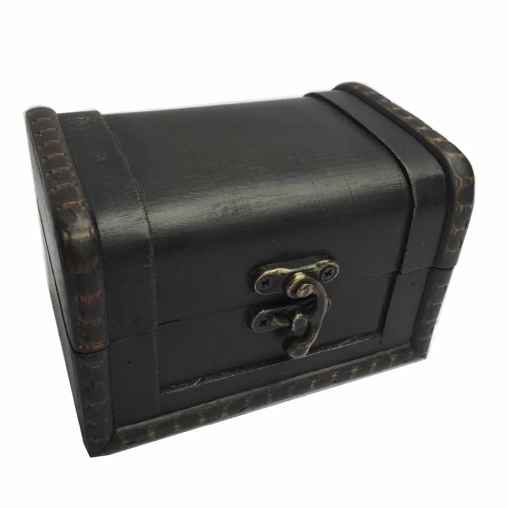 wholesale Recyclable custom vintage storage boxes Classical retro OEM luxury wooden box treasure chest