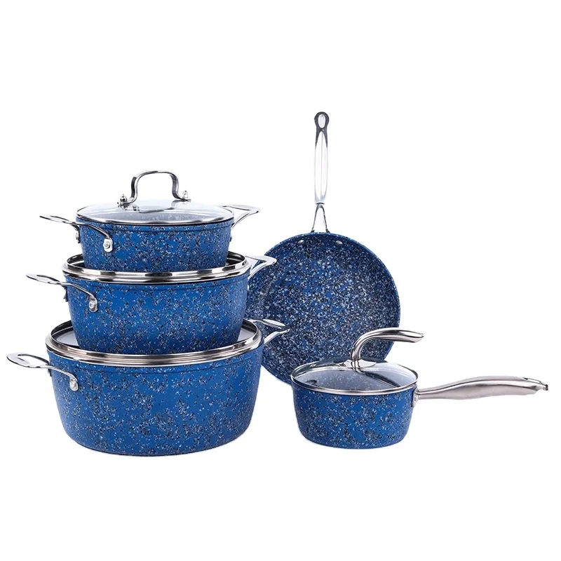 PFOA FRee Forged Aluminum Cookware Handle Optional, Non-Stick Cookware with grt coating