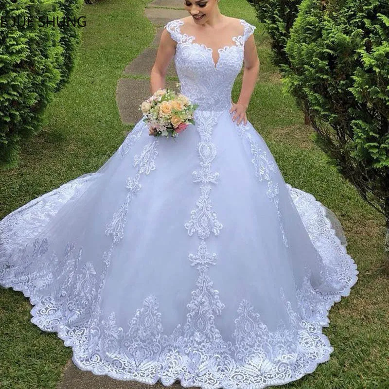 
2021 White Fashion 100% Polyester Bridal Tulle Floor Length Women Wedding Dress 
