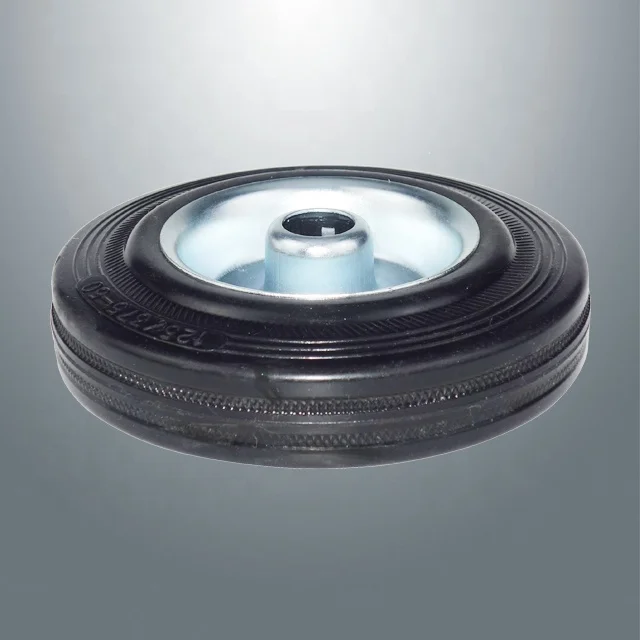 Manufacturers direct sales 3 inch industrial rubber iron core wheel quiet hand push cart million directional wholesale caster