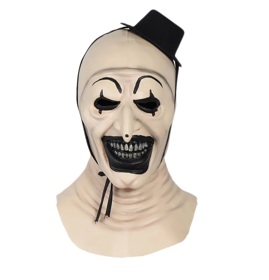 Joker Latex Mask Terrifier Art The Clown Cosplay Masks Horror Full Face Helmet Halloween Costumes Accessory Carnival Party Props