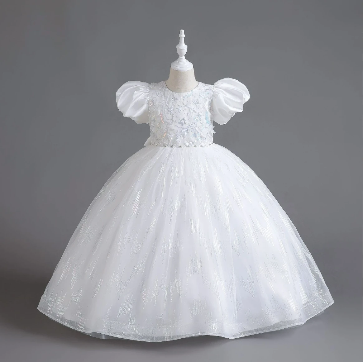 Starry sky dress for big children with straps evening dress flower girl dress foreign trade clothing