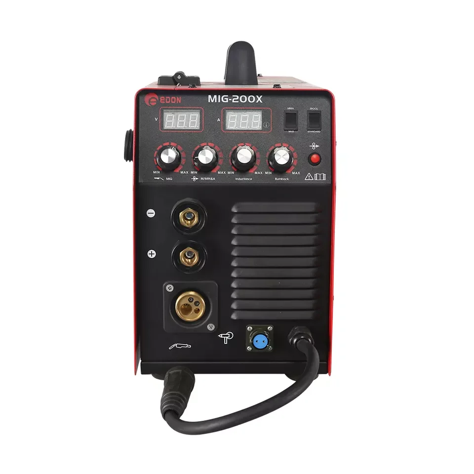 EDON  Expert  MIG200 Spool gun IGBT inverter WELDING MACHINE 15KG MIG WELDER Gas Gasless Flux wire mig welding machine