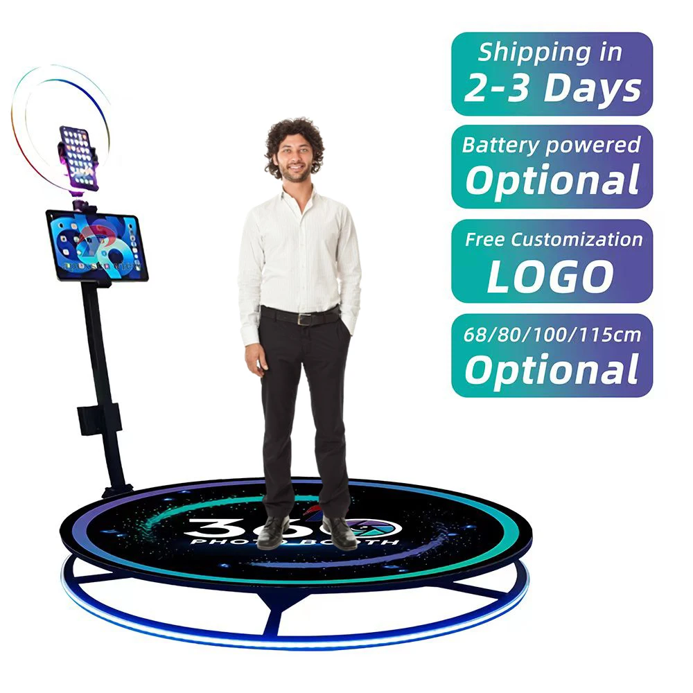 Spinning Portable Camera 360 Degree Photo booth Photobooth Automatic Video 360 Photo Booth With Flight Case