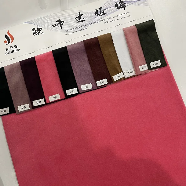 poly spandex fabrics custom spandex velvet fabric for clothes toy sleepwear form chinese factory