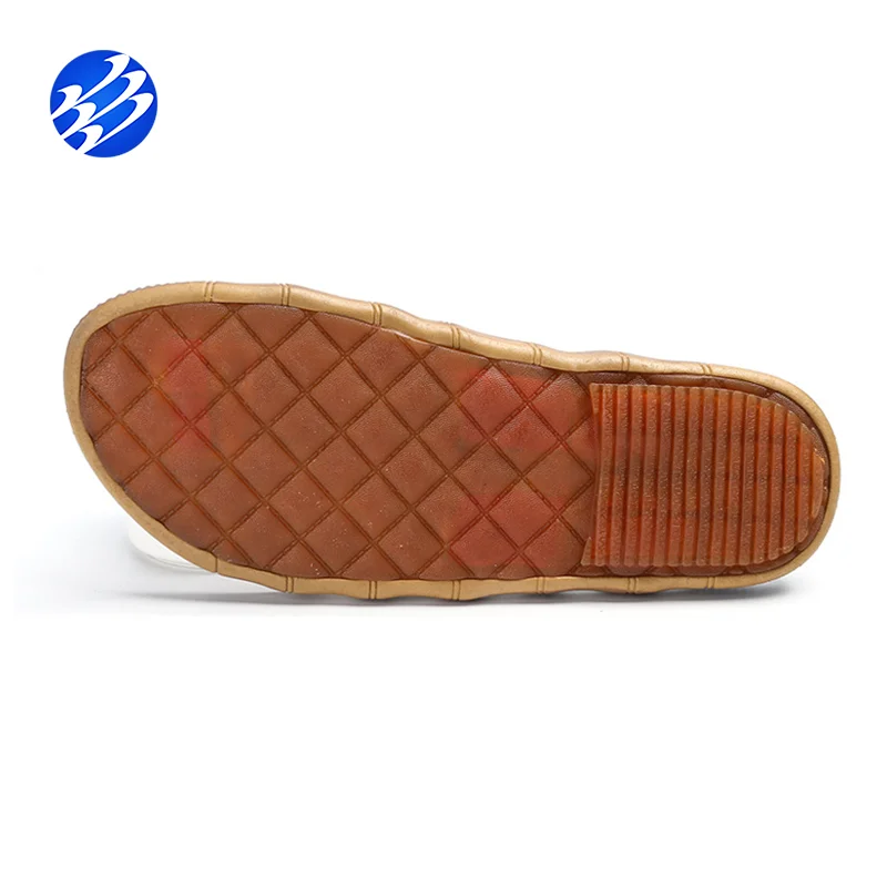 
Summer Thermoplastic Rubber Men Slide Outdoor Leather Flip Flops 