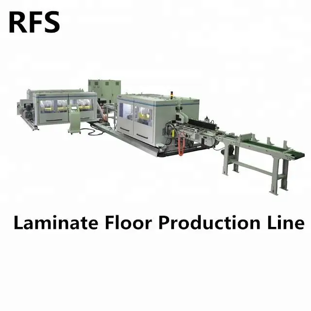 Mdf/Hdf Laminate Flooring Production Line Wax Coating Machine Melamine Hot Press Machine Automatic Laminating Press Line