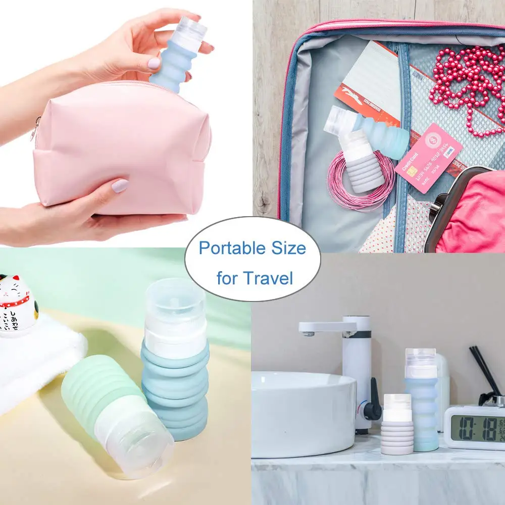 Amazon Hot Sale Travel Size Bottles Portable Refillable Hand Sanitizer Bottle Sanitizer Dispenser Shampoo Lotion Soap Bottles