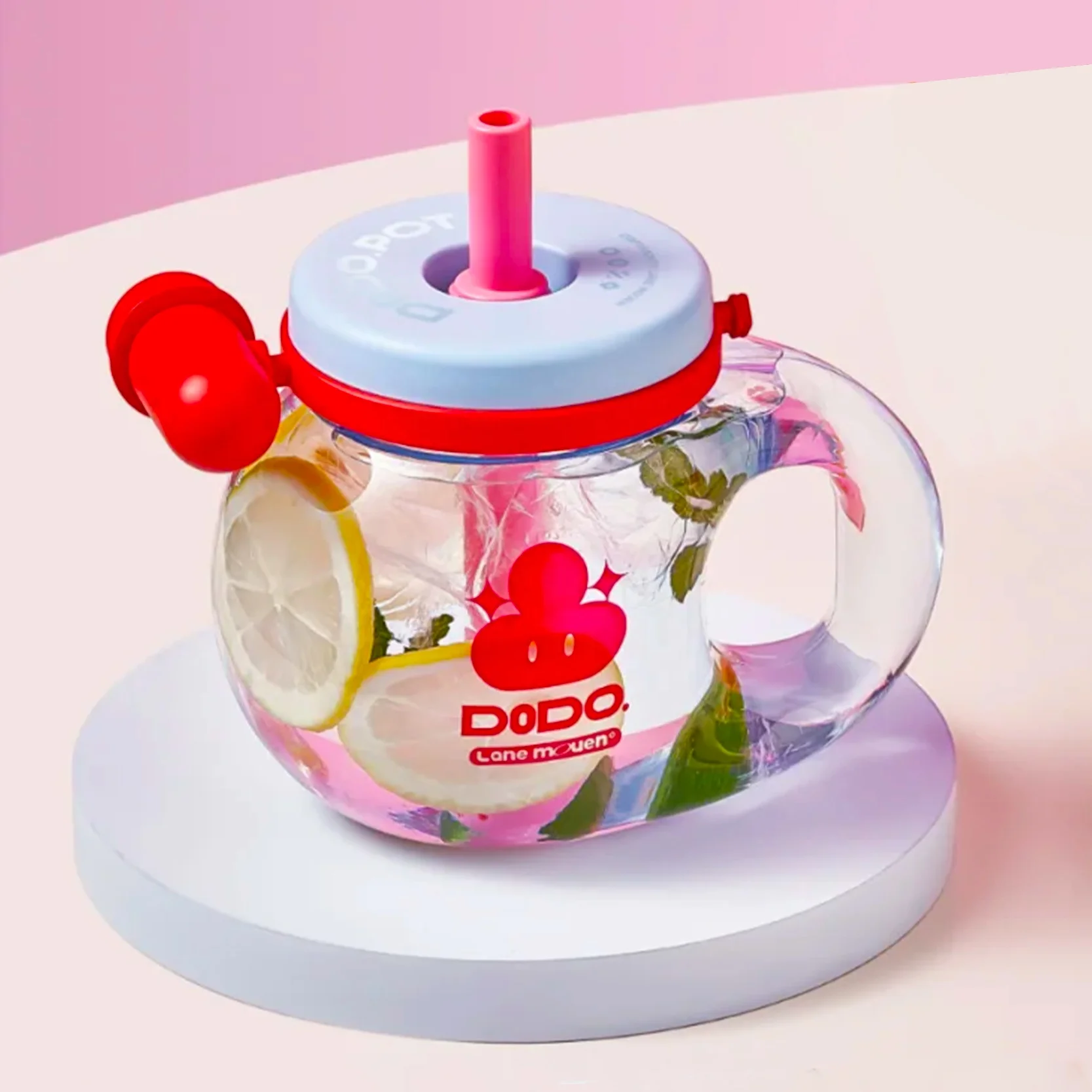 On-the-Go Hydration 4 Colors Tritan Bottle with Straw Large Capacity Cartoon Design Heat-Resistant Leak-Proof BPA-Free for Kids