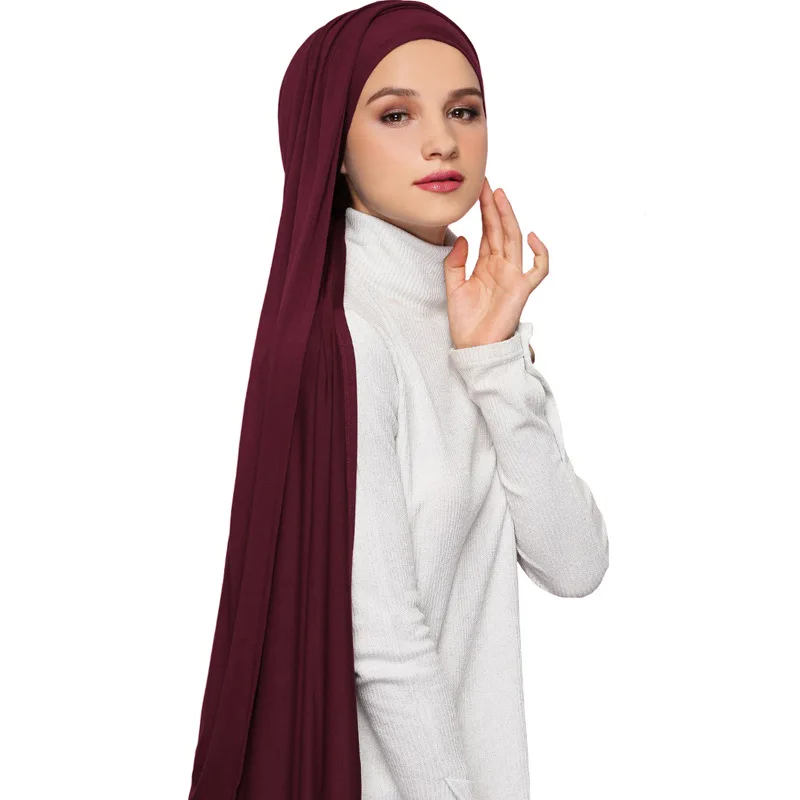 Women personal custom fashion muslim hijab Pearl Chiffon Georgette cheap shawls scarf ready to ship