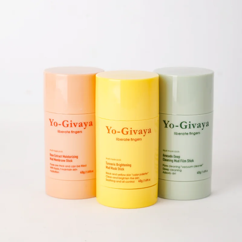 Private Label Skin Care Product Natural Cleansing Brightening Anti-Acne Avocado Face Mud Mask Stick for Face