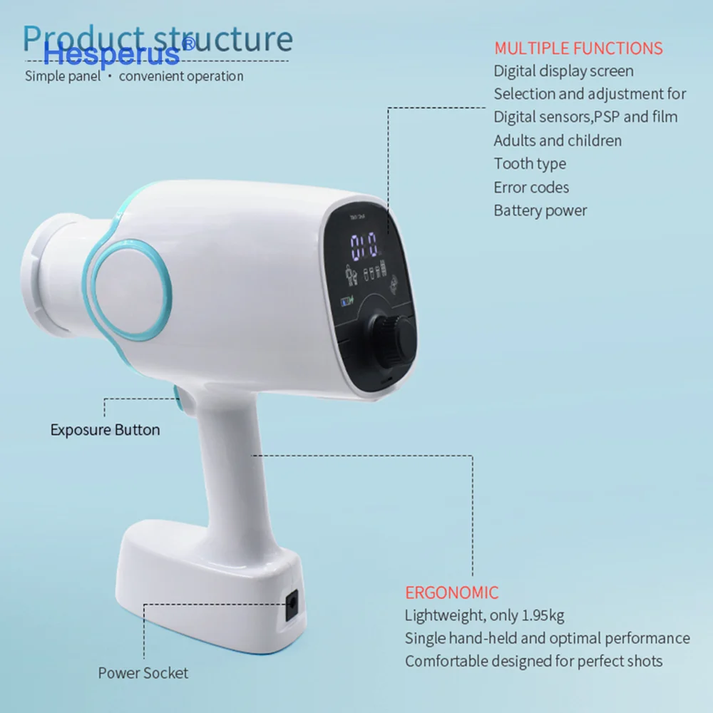Digital High Frequency 70kv Rvg Image Handheld Dental X-rays Machine Adults/children Xrays Device Dentist X Ray
