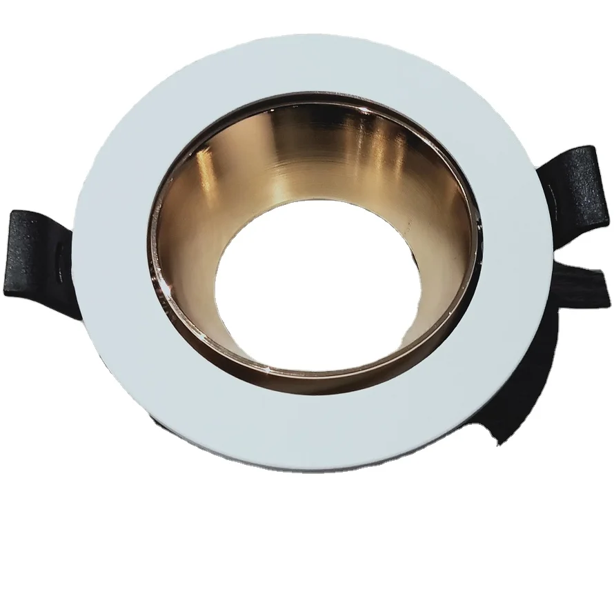 7w Led Holder Die Casting Aluminum Ceiling Mounting Light Gu10 Mr16 Down Light Recessed Round Spotlight Fixture Housing