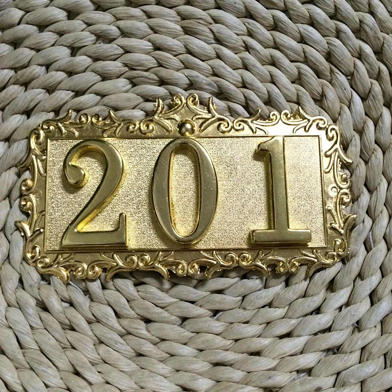 
Personalized stainless steel metal door sign house number sign for hotel room number sign 