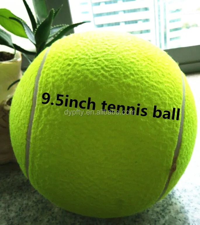 9.5' green big tennis ball