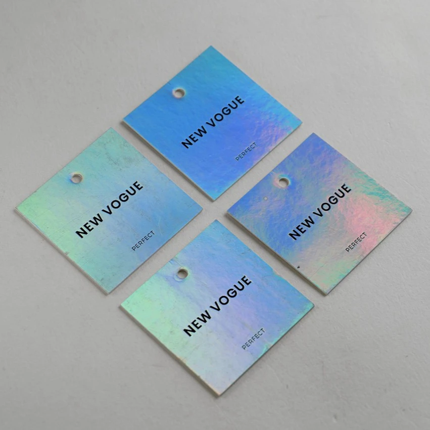 Luxury Recycled Paper Hangtags Garments Labels Custom Printing Swing Tags for Clothing