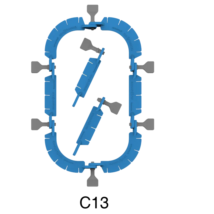 EO Sterilized single use surgical gynaecology retractor ring with hooks