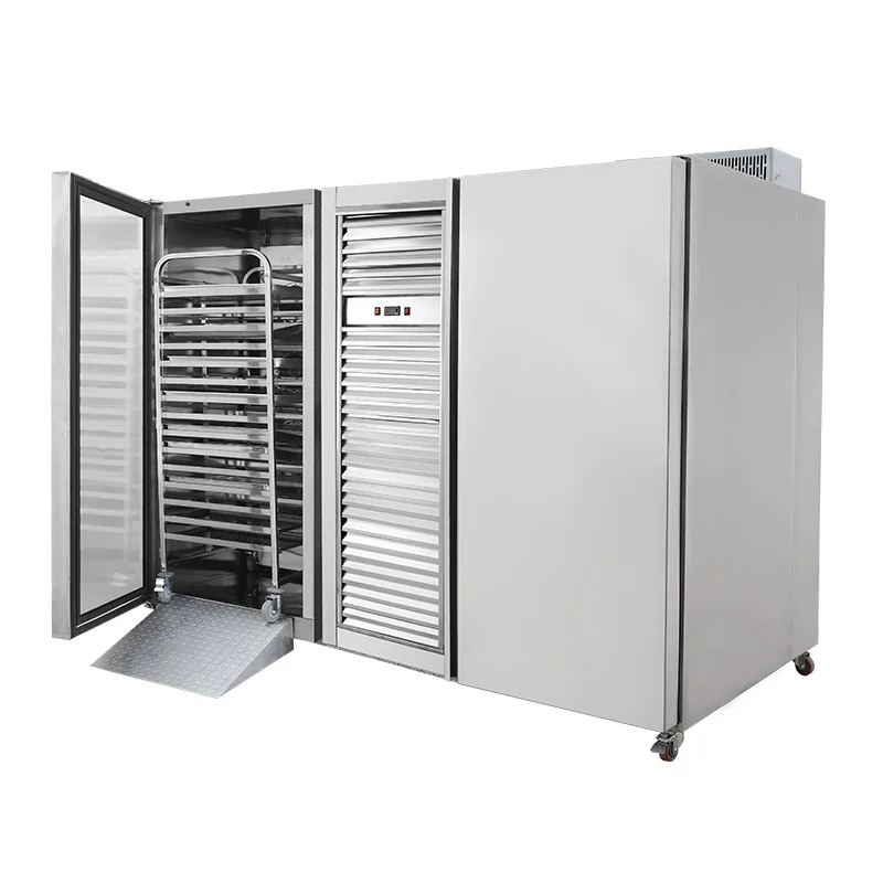 fast deep freezer sliding trays silver steel cold hit rapido congeladores quick freezing chiller machine