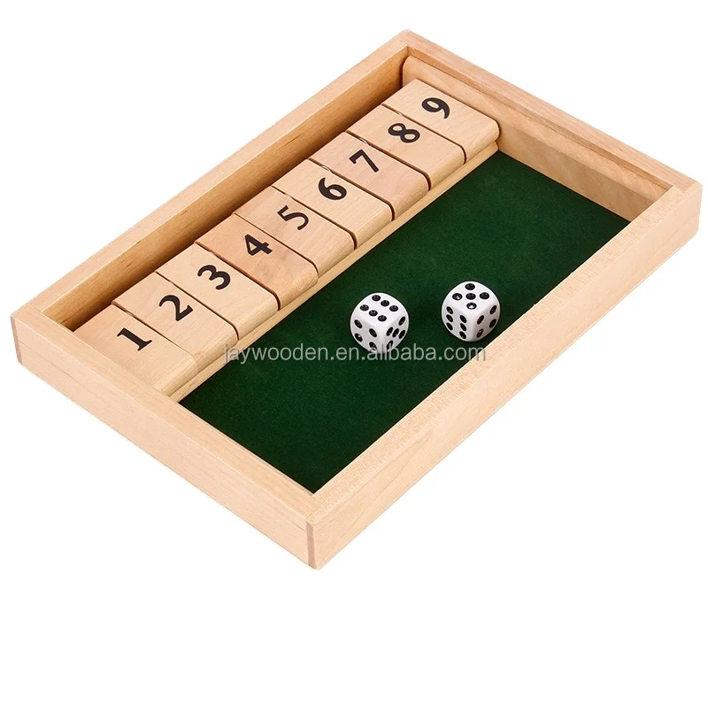 Adults Wooden Drinking Game Set Digital Flip Card Fight Wine Toys Bar Supplies for Party game Leisure Entertainment