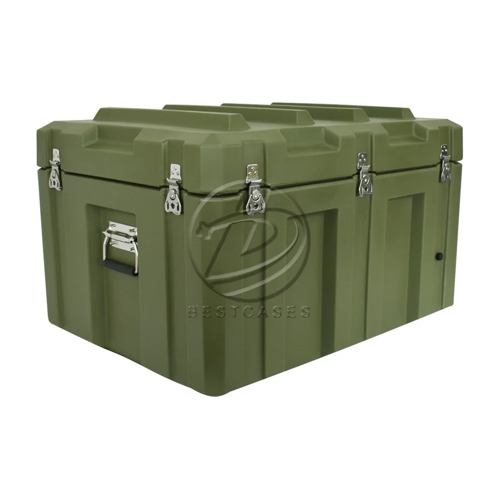 
Heavy duty custom waterproof shockproof hard plastic rolling electronic tool box 