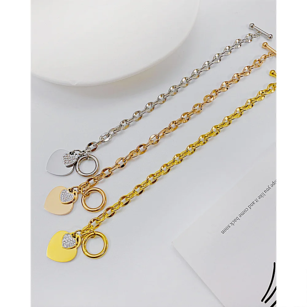 Wholesale European American Fashion Jewelry Women High-End OT Buckle Stainless Steel Bracelet Bracelet Fashion Jewelry