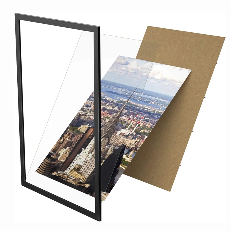 24x36 Inch Wood Picture Photo Frame With Passepartout For Apartment