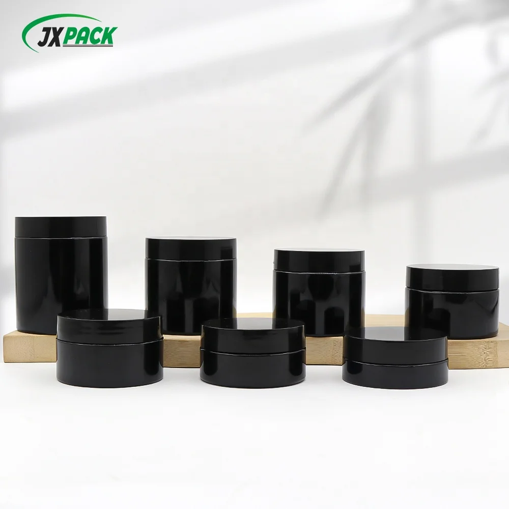 Wholesale PET skin care packaging wide mouth bottles 50 80 100 150 200 250 300 400 500ML plastic cans for skin care products