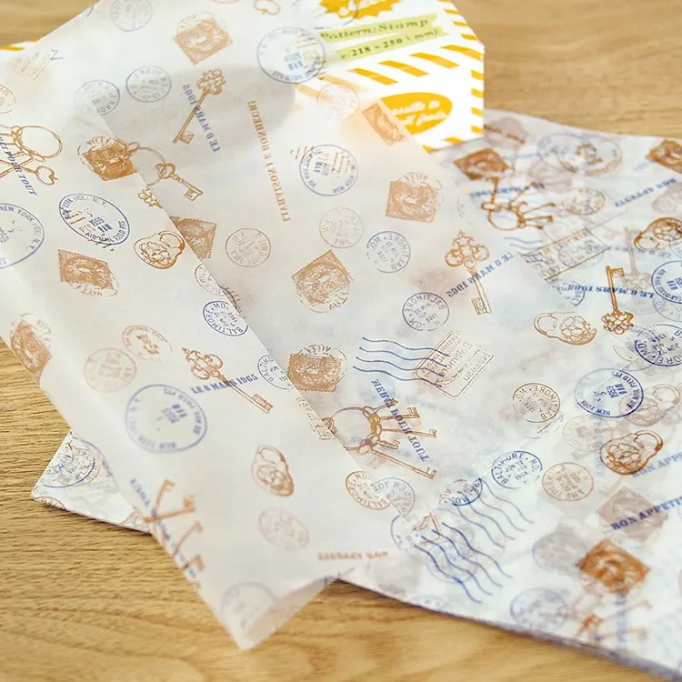 Factory Price Hot Sale Good Quality Safe Oil Proof Coated Fries Takeout Sandwich Scone Wax Paper Food Wrapping