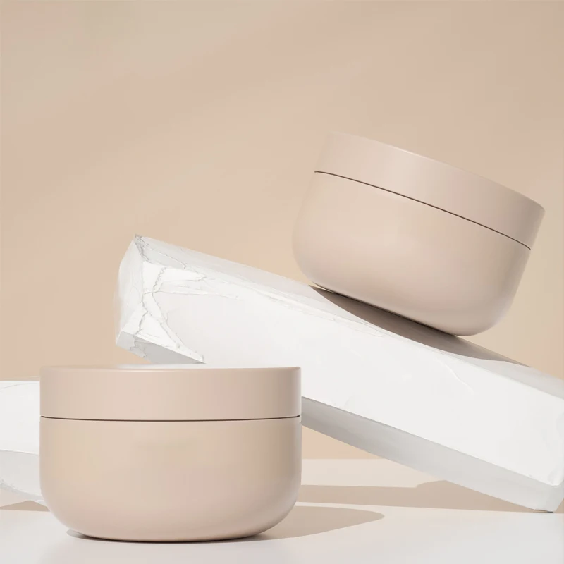 4 Oz Body Butter Jars Cosmetic Containers Custom Carton Box Round Hair Product/makeup/face Scrub/cream Plastic with Lids White