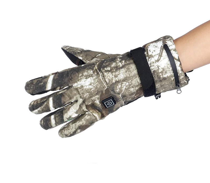 Hunting Design Windproof Winter Outdoor Camouflage  heated gloves