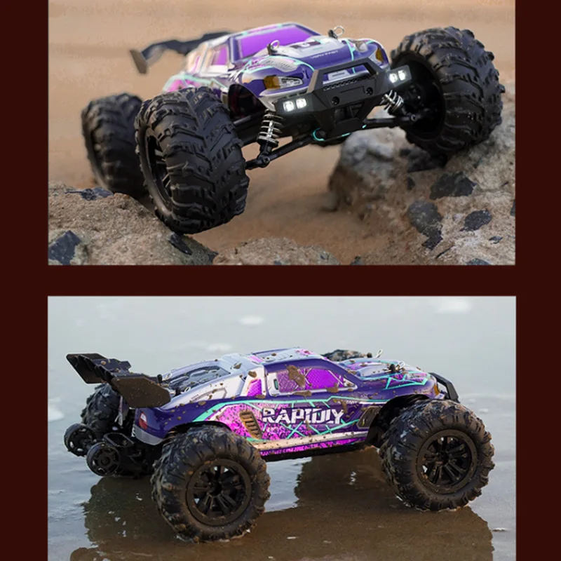 38 KM/H SCY 16101 RC Car 1/16 Scale 4WD 2.4GHZ Off Road Monster Truck Blue/Purple Color High Speed Racing Remote Control Truck