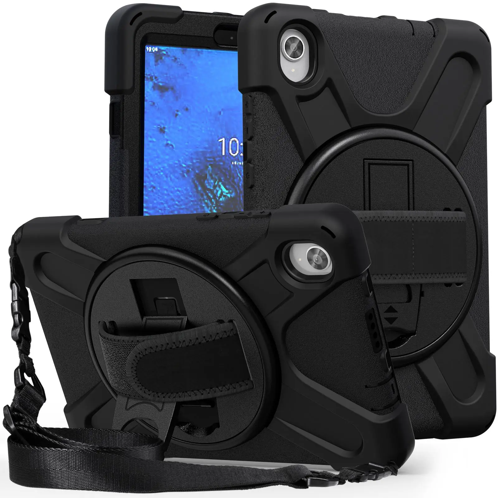 2021 Rugged Heavy Duty Hybrid Protective Case With 360 Kickstand&Hand strap Shockproof Cover For Lenovo Tab M8 TB-8705F TB-8705X