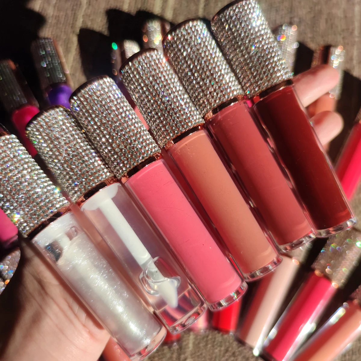 
Wholesale private label glossy lipgloss shimmer high quality vegan lip gloss 