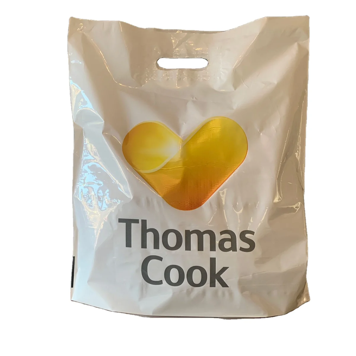 Custom Cheap Printed Die Cut Bread Cake Bakery Packaging Plastic Bag For Cake Box Take Out Bag Clear Transparent Bag With Handle