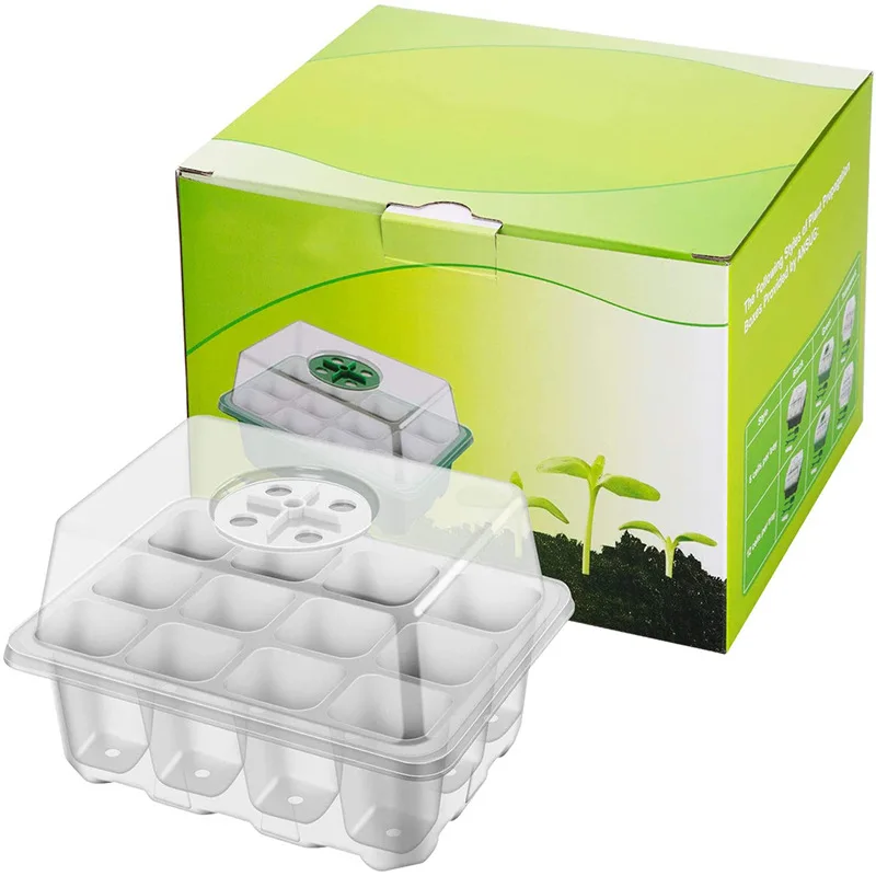 factory customized home vanilla seedling tray mini greenhouse growing kit planting kit with coco peat