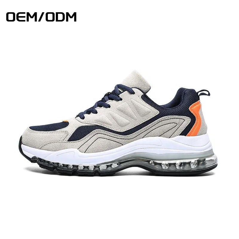Fashion Style OEM ODM Service Comfortable Men Boy Sneaker Anti Slip Outsole Cushion Running Shoes