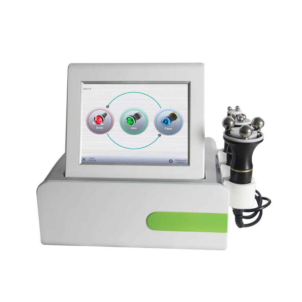 Radio Frequency Machine LED Light Therapy Roller rf 360 Rolling RF with three small middle big handle face body use