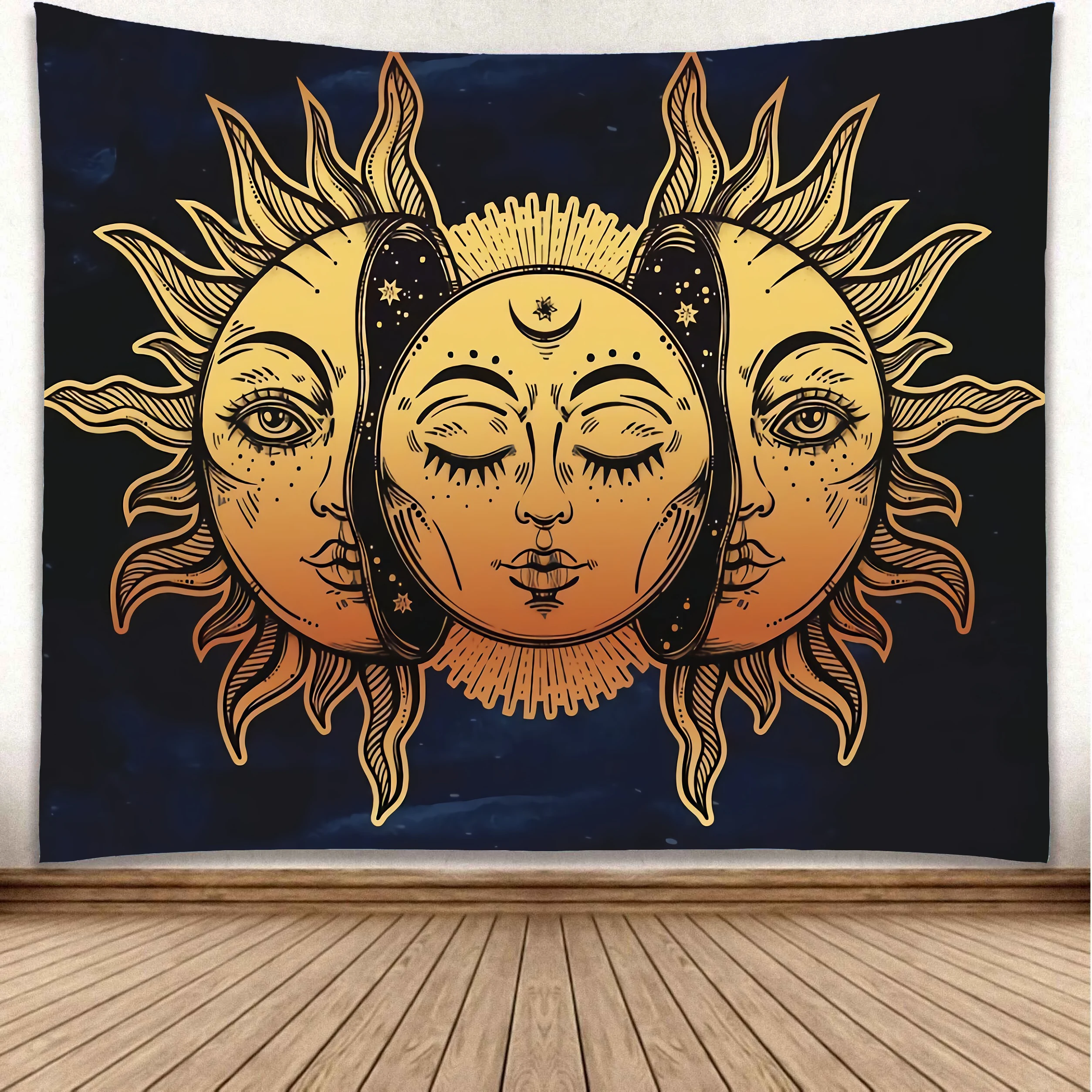 
Sublimation Print Starry Night Space Bohemian Mandala Forest Mountain Psychedelic Trippy Hippy Witchcraft Tarot Tapestry 60